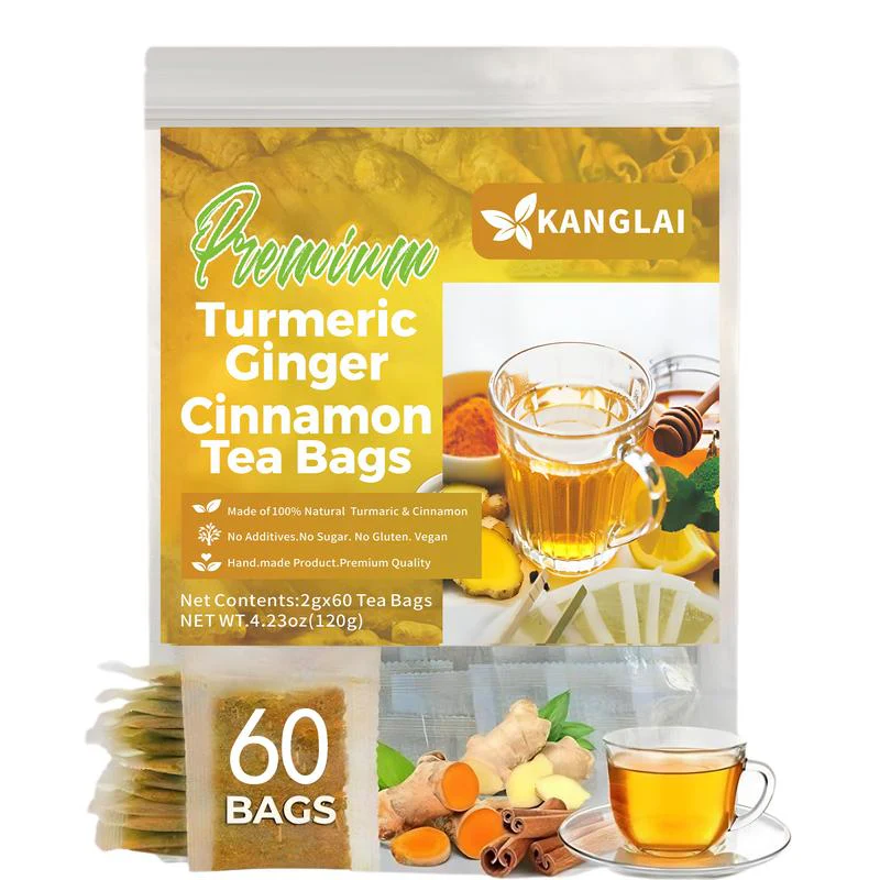 Té de cúrcuma con especias: cúrcuma, jengibre, canela. 100 % natural.